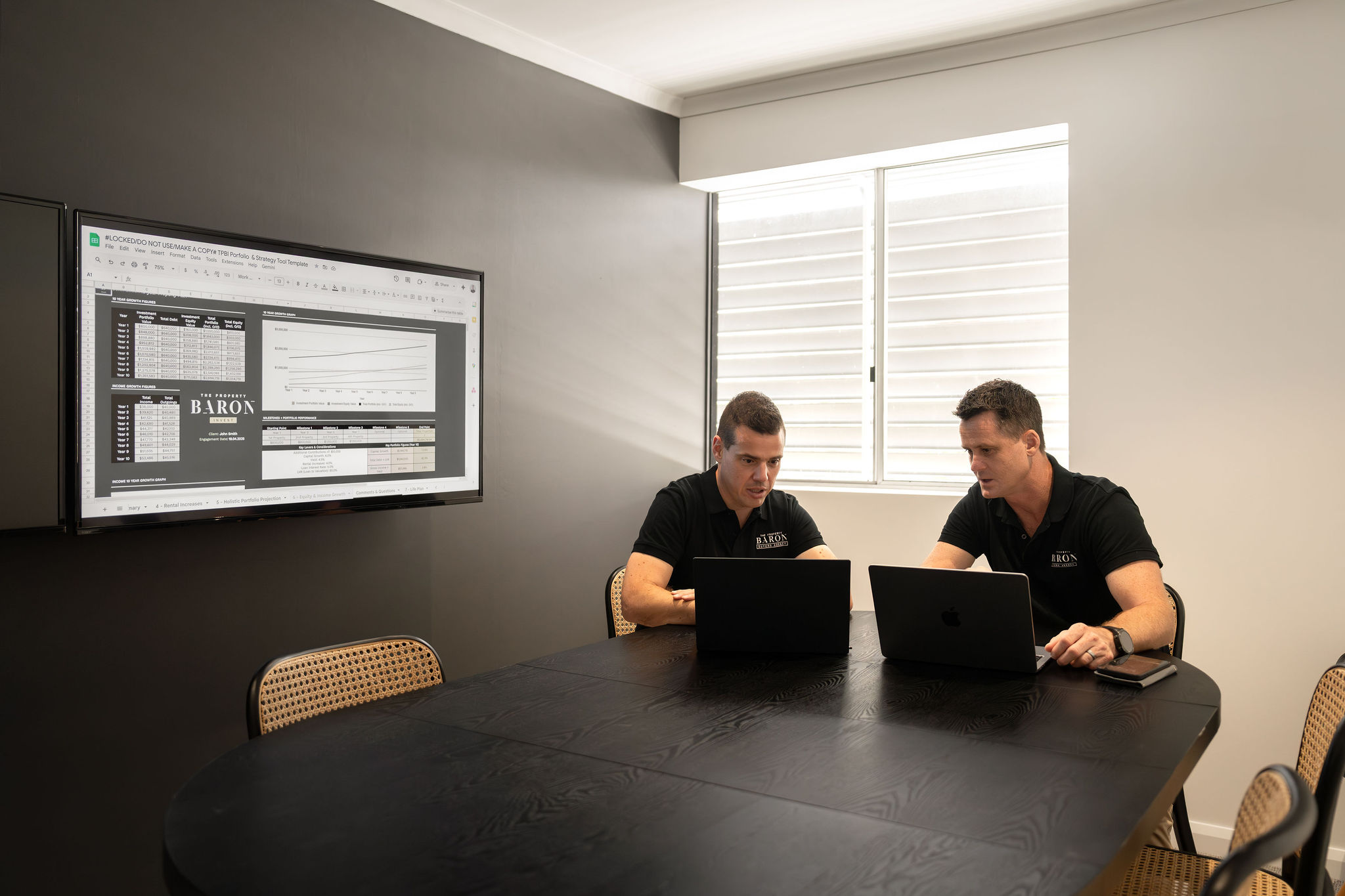 Hugo and Jason planning an investment strategy